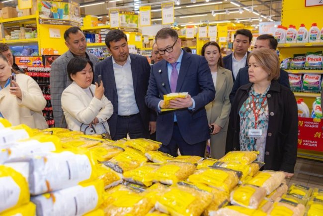 Таразда азық-түлік арзан бағада сатылып жатыр