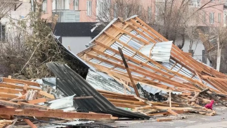 Жамбылда жойқын жел соқты